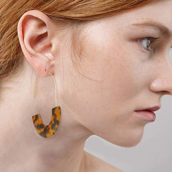 Jewelry - 4 for $20 Acrylic Resin Dangle Earrings (Leopard)